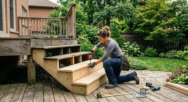Deck Steps Replacement in Redmond, WA