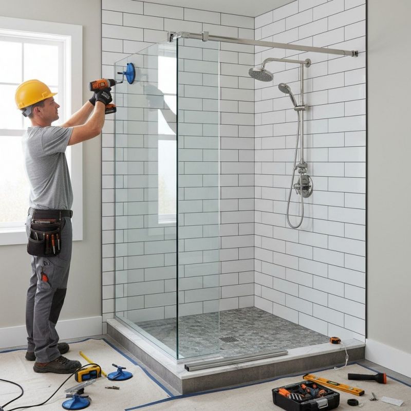 Glass Shower Door Replacement in Alpharetta, GA